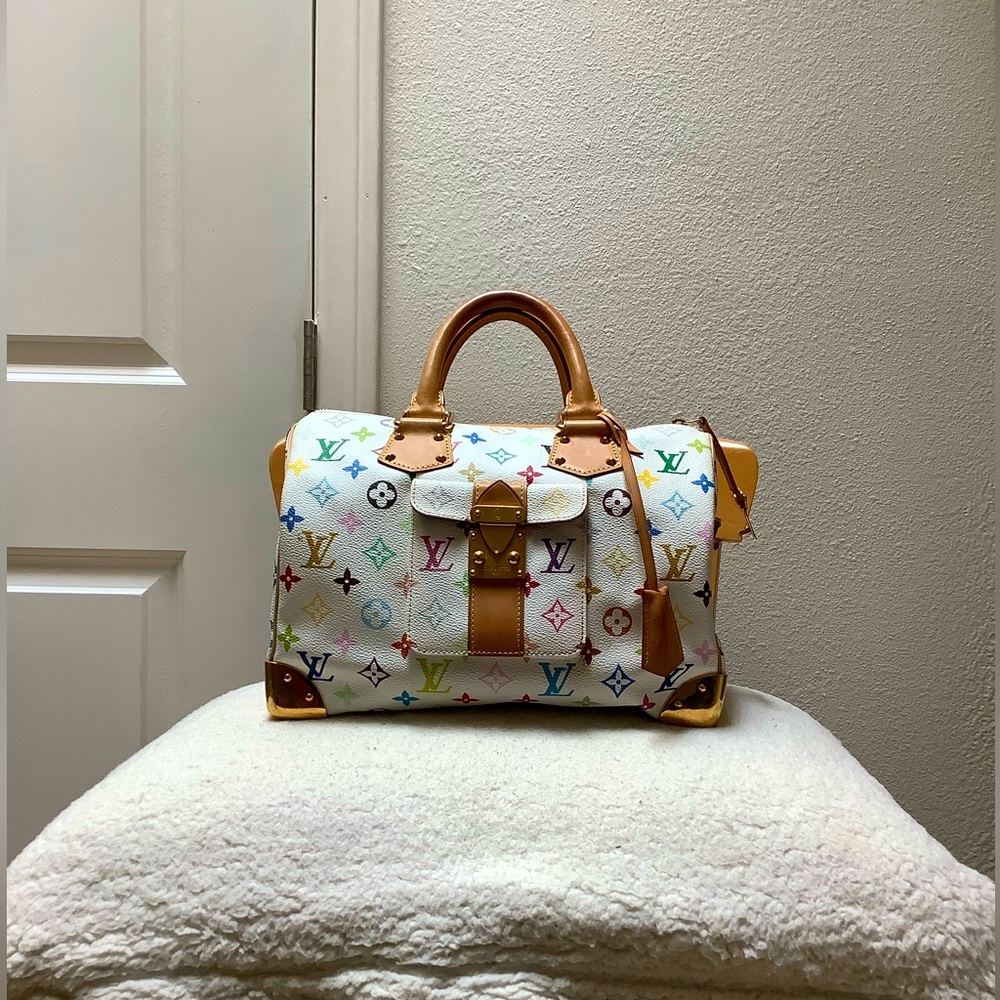 Louis Vuitton Takashi Murakami Monogram Multicolored Speedy 30 Bag